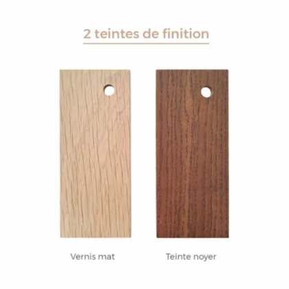 Miroir en chêne et frêne Galet - Drugeot Manufacture