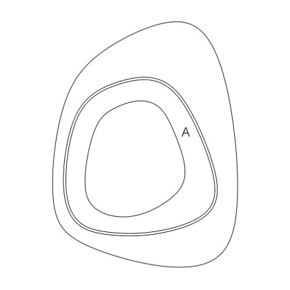 Miroir en chêne et frêne Galet - Drugeot Manufacture