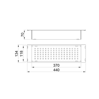 Panier égouttoir en inox M - Uniti - Bradano
