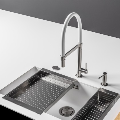 Panier égouttoir en inox M - Uniti - Bradano