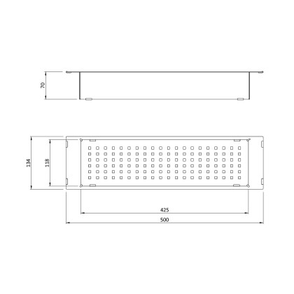 Panier égouttoir en inox L - Uniti - Bradano