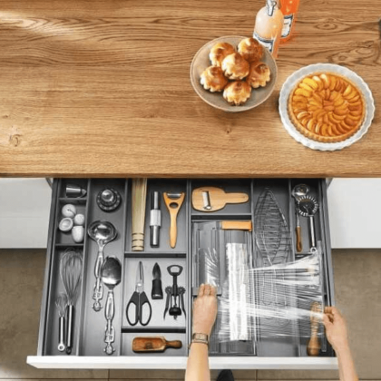 Cadre rangement tiroir coulisse 50 cm - Ambia Line - Blum