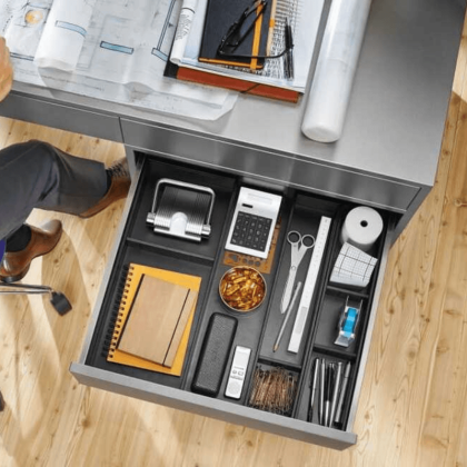 Cadre rangement tiroir coulisse 50 cm - Ambia Line - Blum