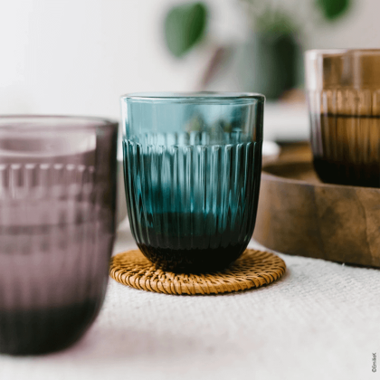 Verre à eau Ouessant colorés - canots bretons - La Rochère