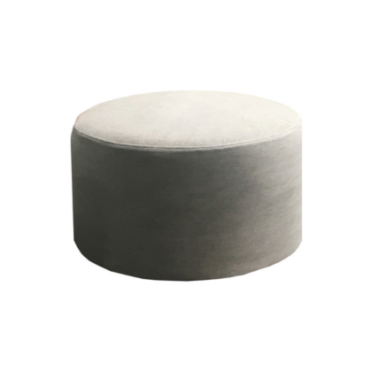 Pouf ou repose-pieds Mini Rondo tissus Optic naturel - Home Spirit