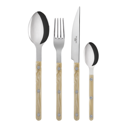 Ménagère 4 personne (16 couverts) collection Bistrot effet corne - Sabre Paris