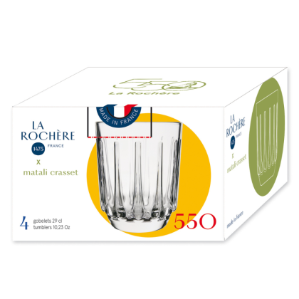 Verre à eau 550 - Coffret édition anniversaire 550 ans - La Rochère