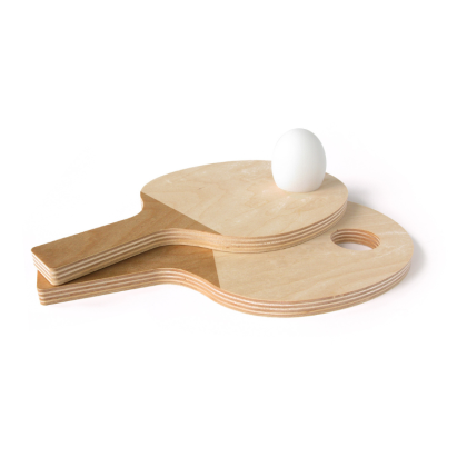 Coquetier en bois raquette - Pied De Poule
