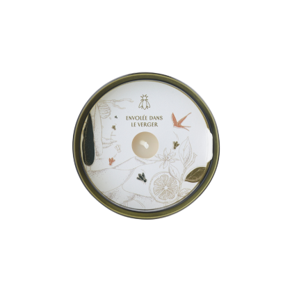 Bougie en verre Abeille - Envolée dans le verger - La Rochère