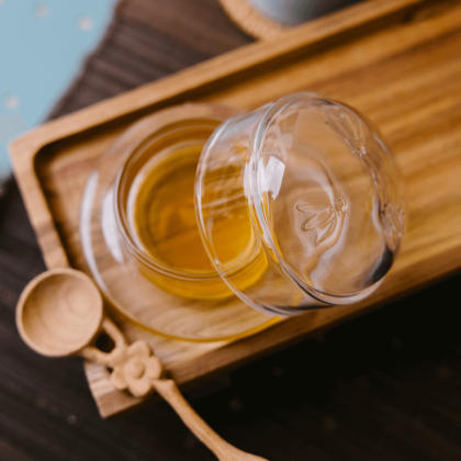 Beurrier en verre Abeille - La Rochère
