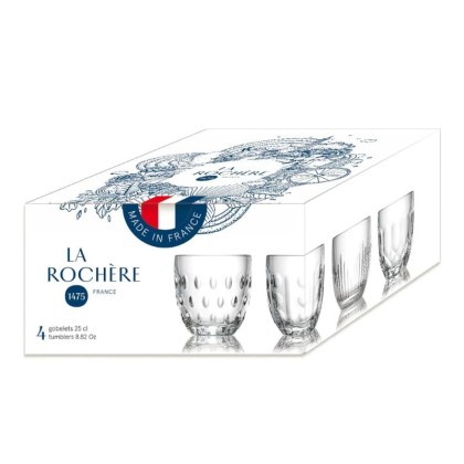 Verre à eau Troquet - bistrot contemporain - coffret - La Rochère
