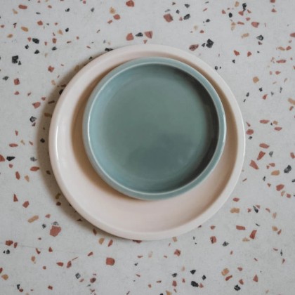 Assiette à dessert  en céramique ronde Cantine - Quotidien - Jars Céramistes