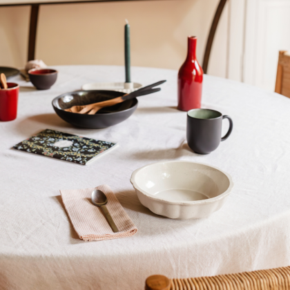 Coupelle en céramique ronde Réfectoire - Convivialité Vintage - Jars Céramistes