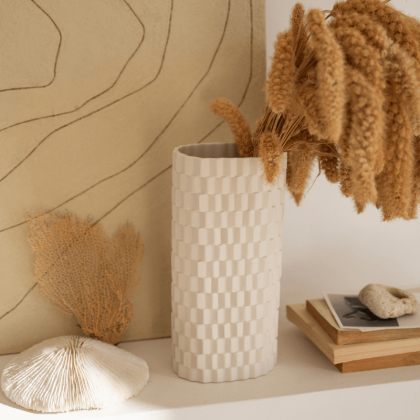 Vase en céramique Sillage - Plissé et froissé - Jars Céramistes