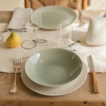 Coupelle en céramique ronde Maguelone - Emaux craquelés - Jars Céramistes