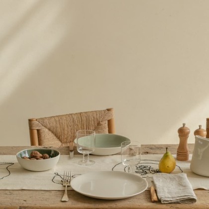 Coupelle en céramique ronde Maguelone - Emaux craquelés - Jars Céramistes