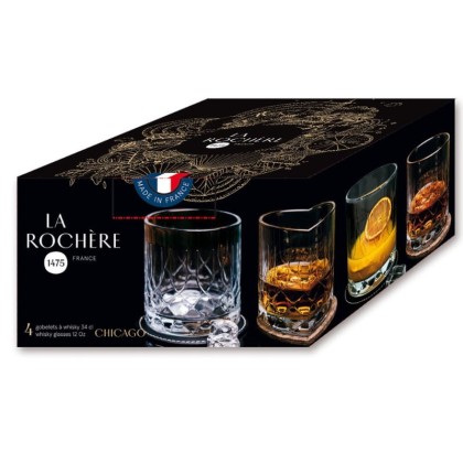 Coffret de 4 verres à whisky