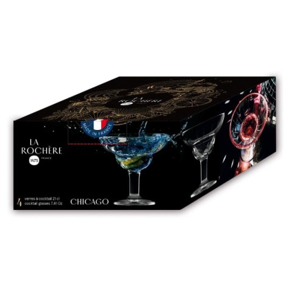 Coffret de 4 verres à cocktail