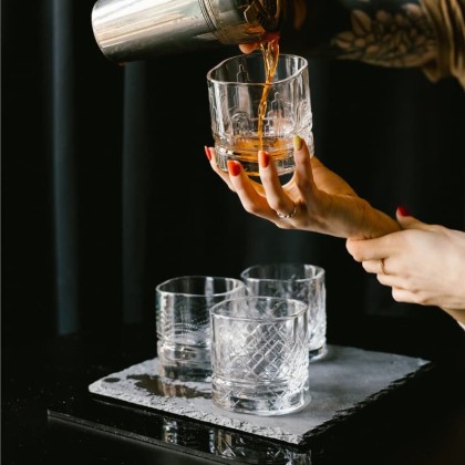 Verre à whisky Dandy motif Glen - Terres Ecossaisse - La Rochère