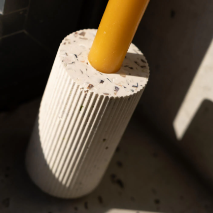 Bougeoir en coquillages valorisés Colosse M - Malakio