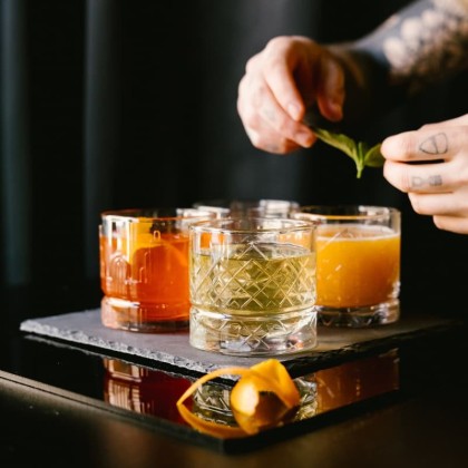 Verre à whisky Dandy motif John - Terres Américaines - La Rochère