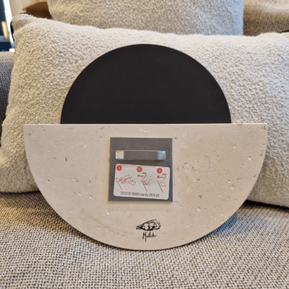 Miroir en coquillages valorisés Loar demi - lune - Malakio