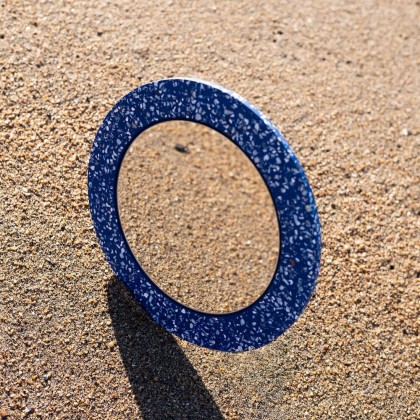 Miroir en coquillages valorisés Loar rond - Malakio