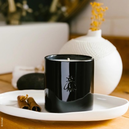 Bougie en verre Abeille - Mystère - La Rochère