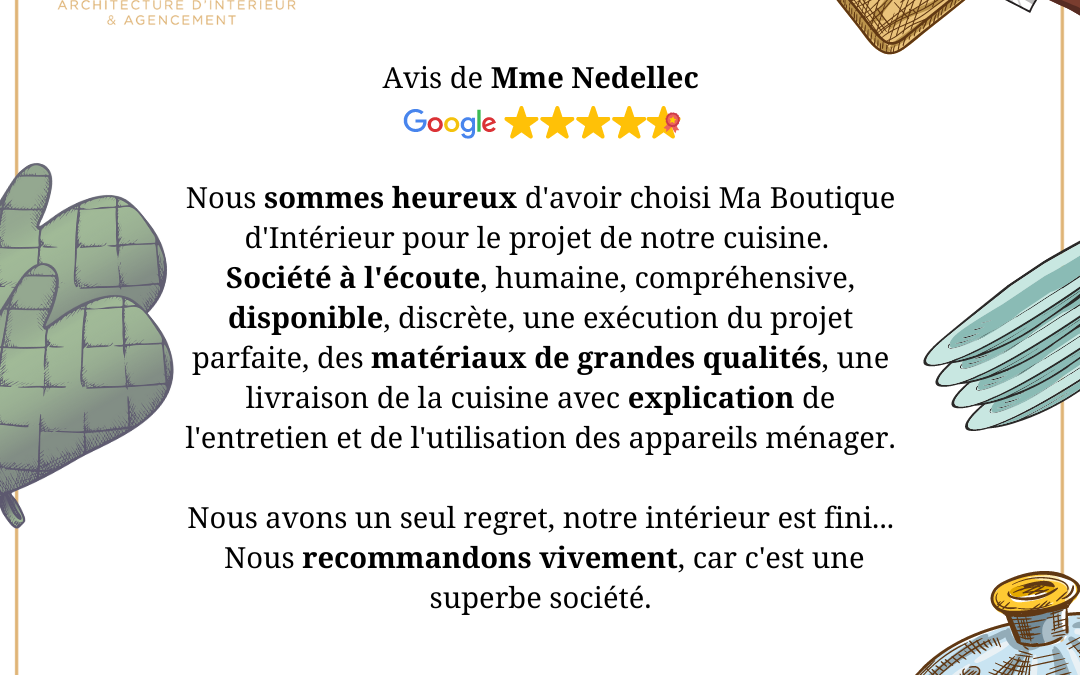 Avis client – Mme N. (Nantes 44000)