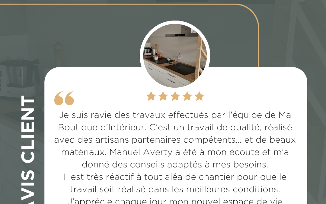 Avis client – Mme A. (Les Sorinières 44840)