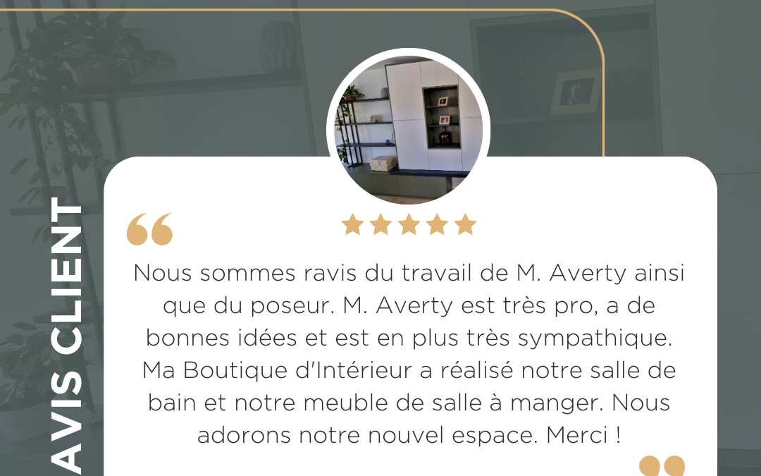 Avis client – M. B. & Mme S. (St Brévin les Pins 44250)