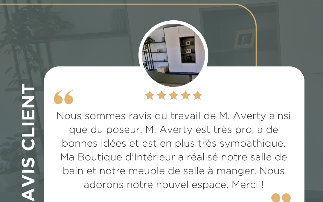 Avis client – M. B. & Mme S. ✨