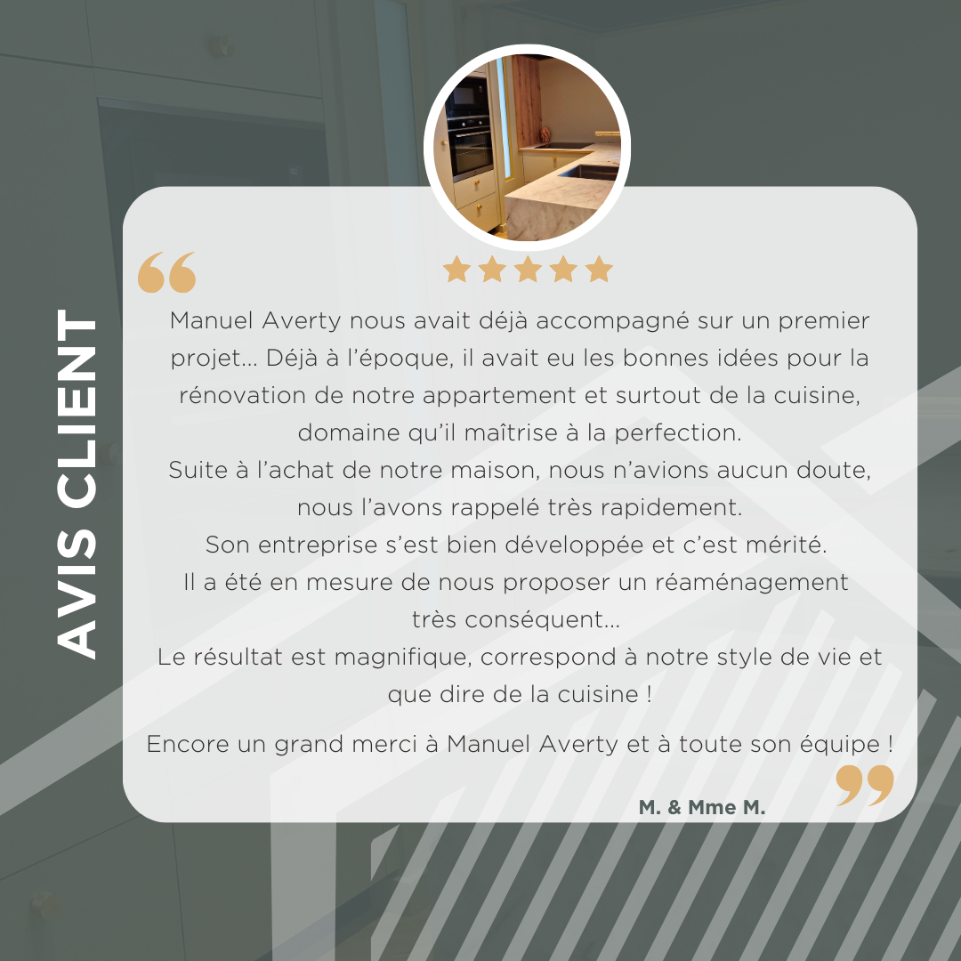 Avis clients suite à une très belle rénovation de leur maison